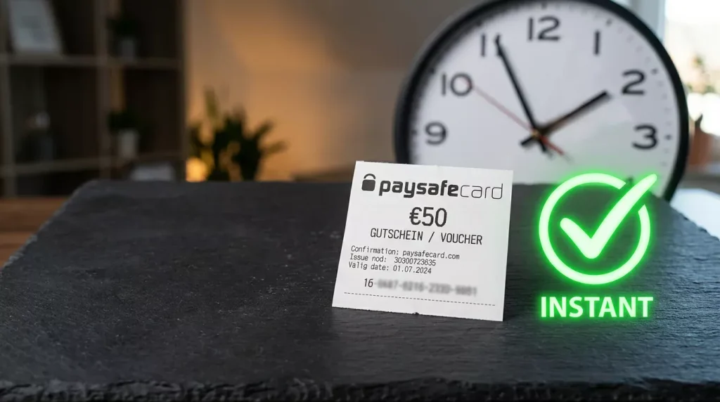 Paysafecard Soforteinzahlung im Casino ohne Wartezeit