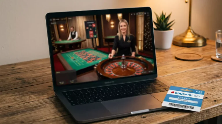 Paysafecard Einzahlung im Live Casino mit Live-Dealer